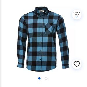 Magellan Outdoors Canyon Creek Long Sleeve Flannel Shirt 2XL XXL Buffalo Plaid